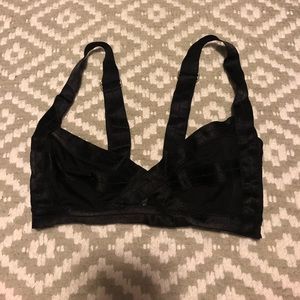 H&M bikini top- black size 4 (small)